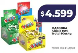 Supermayorista Vital Bazooka chicle tutti frutti oferta