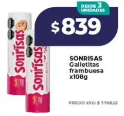 Supermayorista Vital Sonrisas galletitas frambuesa oferta