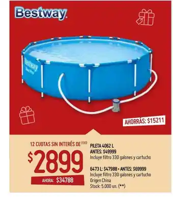 Pileta 4062 L Bestway