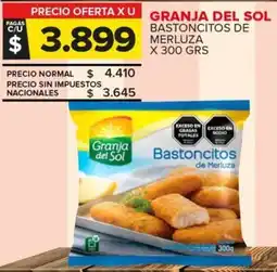 Carrefour Granja del sol bastoncitos de merluza oferta