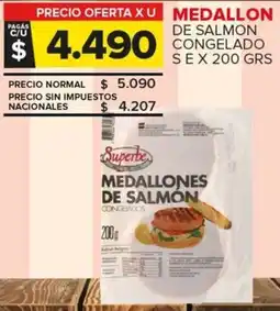 Carrefour Medallones de salmon congelados oferta