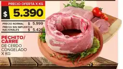 Carrefour Pechito/ carre de cerdo congelado oferta