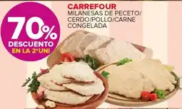 Carrefour Carrefour milanesas de peceto/ cerdo/pollo/carne congelada oferta