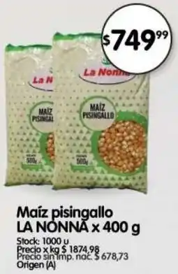 Supermercados Buenos Días La nonna maíz pisingallo oferta