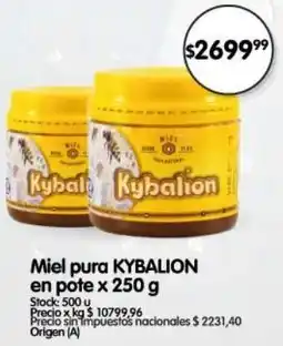 Supermercados Buenos Días Kybalion miel pura en pote oferta