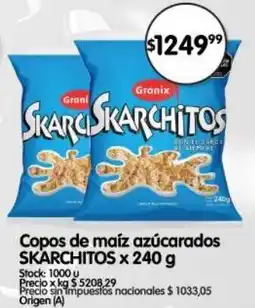 Supermercados Buenos Días Skarchitos copos de maíz azúcarados oferta