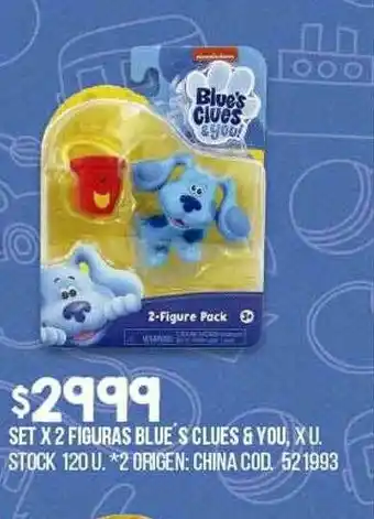 Coto Set X 2 Figuras Blue's Clues & You oferta