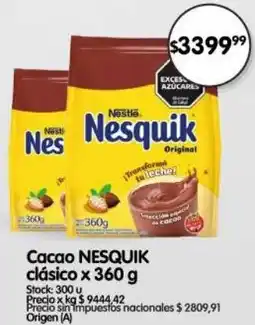 Supermercados Buenos Días Nesquik cacao clásico oferta