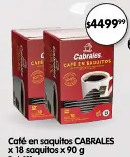 Supermercados Buenos Días Cabrales café en saquitos oferta