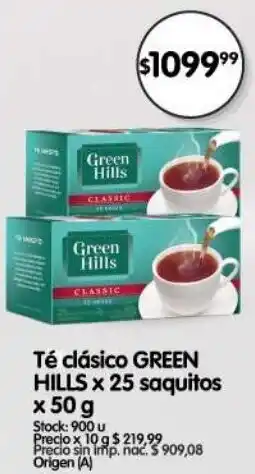 Supermercados Buenos Días Green hills té clásico oferta