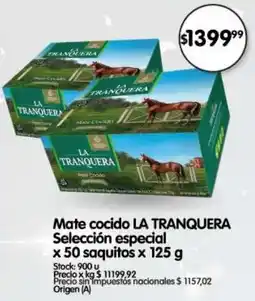 Supermercados Buenos Días La tranquera mate cocido selección especial oferta