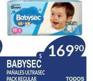 Masivos Babysec Pañales Ultrasec Pack Regular oferta