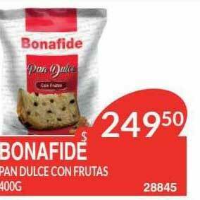 Masivos Bonafide Pan Dulce Con Frutas oferta