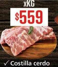 Supermercados Aiello Costilla Cerdo oferta