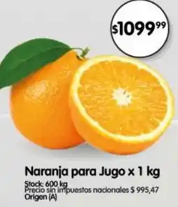 Supermercados Buenos Días Naranja para jugo oferta