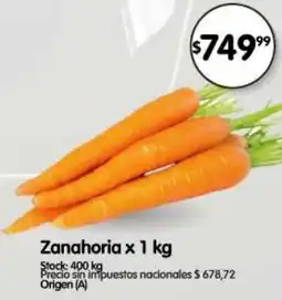 Supermercados Buenos Días Zanahoria oferta