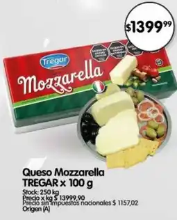 Supermercados Buenos Días Tregar queso mozzarella oferta
