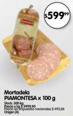 Supermercados Buenos Días Piamontesa mortadela oferta