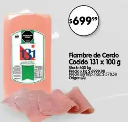 Supermercados Buenos Días Cerdo cocido fiambre oferta