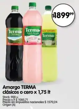 Supermercados Buenos Días Terma amargo clásicos o cero oferta