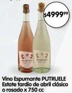 Supermercados Buenos Días Putruele vino espumante estate tardío de abril clásico o rosado oferta