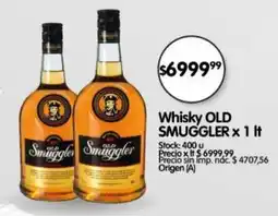 Supermercados Buenos Días Old smuggler whisky oferta