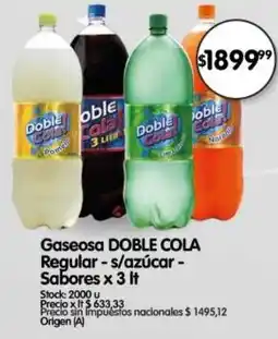 Supermercados Buenos Días Doble cola gaseosa regular oferta
