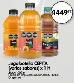 Supermercados Buenos Días Cepita jugo botella oferta