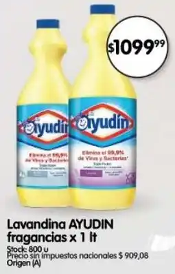 Supermercados Buenos Días Ayudin lavandina fragancias oferta