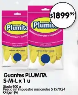 Supermercados Buenos Días Plumita guantes oferta