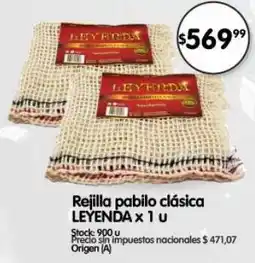 Supermercados Buenos Días Leyenda rejilla pabilo clásica oferta