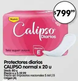Supermercados Buenos Días Calipso protectores diarios normal oferta