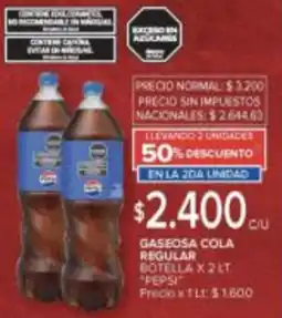 Carrefour Cola gaseosa regular botella oferta