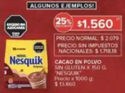 Carrefour Nesquik cacao en polvo oferta