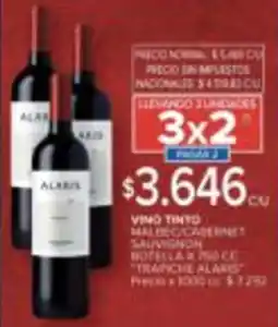 Carrefour Alaris vino tinto oferta