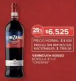 Carrefour Cinzano vermouth rosso oferta