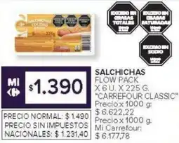 Carrefour Carrefour Classic salsichas oferta