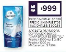 Carrefour Carrefour Essential apresto para ropa oferta