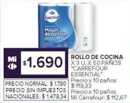 Carrefour Carrefour Essential rollo de cocina oferta