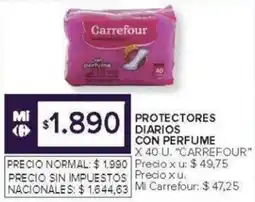 Carrefour Carrefour protectores diarios con perfume oferta
