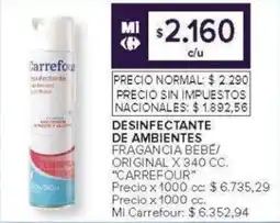 Carrefour Carrefour desinfectante de ambientes oferta