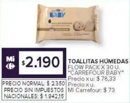 Carrefour Carrefour Baby toallitas humedas oferta