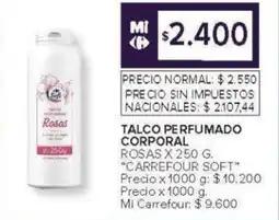 Carrefour Carrefour Soft talco perfumado corporal oferta