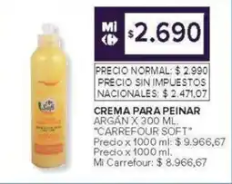 Carrefour Carrefour Soft crema para peinar oferta