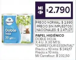 Carrefour Carrefour Essential papel higienico oferta