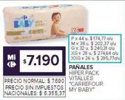 Carrefour Carrefour My Baby pañales oferta