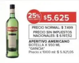 Carrefour Gancia aperitivo americano oferta
