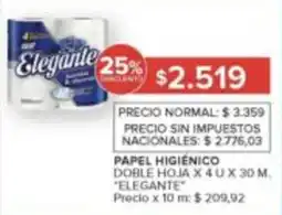 Carrefour Elegante papel higiénico oferta