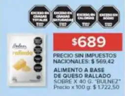 Carrefour Bulnez alimento a base de queso rallado oferta