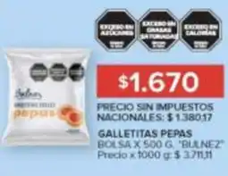 Carrefour Bulnez galletitas pepas oferta